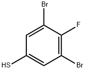 Benzenethiol, 3,5-dibromo-4-fluoro- Structure