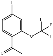 Ethanone, 1-[4-fluoro-2-(trifluoromethoxy)phenyl]- Structure