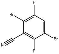 Benzonitrile, 2,5-dibromo-3,6-difluoro- Structure