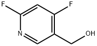 3-Pyridinemethanol, 4,6-difluoro- 구조식 이미지