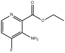 2-Pyridinecarboxylic acid, 3-amino-4-fluoro-, ethyl ester Structure