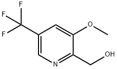 2-Pyridinemethanol, 3-methoxy-5-(trifluoromethyl)- Structure