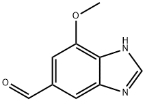 1H-Benzimidazole-5-carboxaldehyde, 7-methoxy- Structure