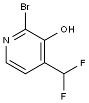 3-Pyridinol, 2-bromo-4-(difluoromethyl)- 구조식 이미지