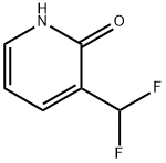 2(1H)-Pyridinone, 3-(difluoromethyl)- Structure