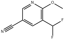 3-Pyridinecarbonitrile, 5-(difluoromethyl)-6-methoxy- 구조식 이미지