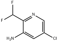 3-Pyridinamine, 5-chloro-2-(difluoromethyl)- Structure