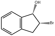 1H-Inden-1-ol, 2-bromo-2,3-dihydro-, (1S,2R)- Structure