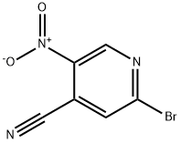 4-Pyridinecarbonitrile, 2-bromo-5-nitro- Structure