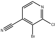 4-Pyridinecarbonitrile, 3-bromo-2-chloro- Structure