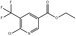 3-Pyridinecarboxylic acid, 6-chloro-5-(trifluoromethyl)-, ethyl ester Structure