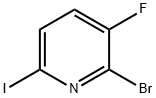 Pyridine, 2-bromo-3-fluoro-6-iodo- Structure