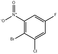 Benzene, 2-bromo-1-chloro-5-fluoro-3-nitro- Structure