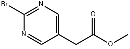 5-Pyrimidineacetic acid, 2-bromo-, methyl ester Structure