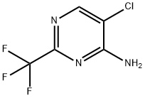 4-Pyrimidinamine, 5-chloro-2-(trifluoromethyl)- Structure