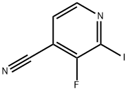 4-Pyridinecarbonitrile, 3-fluoro-2-iodo- Structure