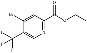 2-Pyridinecarboxylic acid, 4-bromo-5-(trifluoromethyl)-, ethyl ester Structure