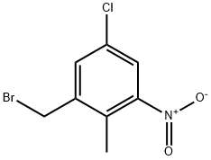 1-(BROMOMETHYL)-5-CHLORO-2-METHYL-3-NITROBENZENE Structure