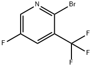 Pyridine, 2-bromo-5-fluoro-3-(trifluoromethyl)- Structure