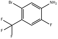 Benzenamine, 5-bromo-2-fluoro-4-(trifluoromethyl)- Structure