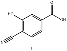 Benzoic acid, 4-cyano-3-fluoro-5-hydroxy- Structure