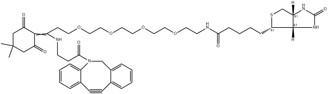 Dde Biotin-PEG4-DBCO 구조식 이미지