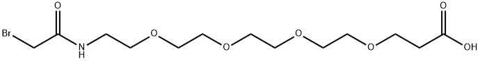Bromoacetamido-PEG4-Acid 구조식 이미지