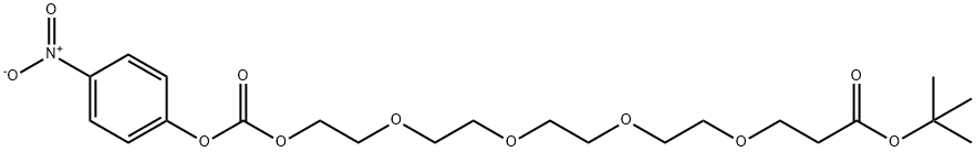 2,5,8,11,14-Pentaoxaheptadecanedioic acid, 17-(1,1-dimethylethyl) 1-(4-nitrophenyl) ester Structure