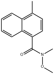 1-Naphthalenecarboxamide, N-methoxy-N,4-dimethyl- Structure