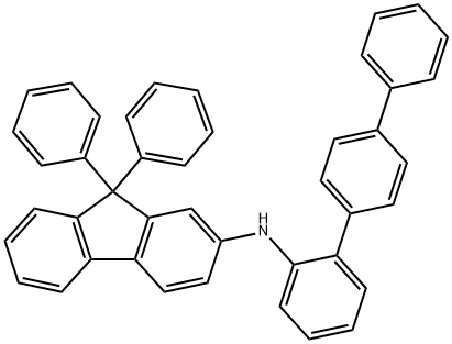 9H-Fluoren-2-amine, 9,9-diphenyl-N-[1,1':4',1''-terphenyl]-2-yl- Structure