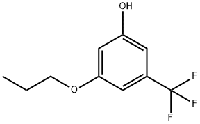 Phenol, 3-propoxy-5-(trifluoromethyl)- Structure