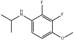 Benzenamine, 2,3-difluoro-4-methoxy-N-(1-methylethyl)- Structure