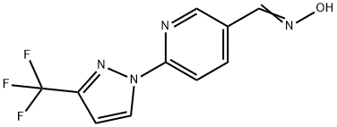 N-({6-[3-(trifluoromethyl)-1H-pyrazol-1-yl]pyridin-3-yl}methylidene)hydroxylamine Structure