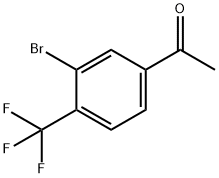 Ethanone, 1-[3-bromo-4-(trifluoromethyl)phenyl]- Structure