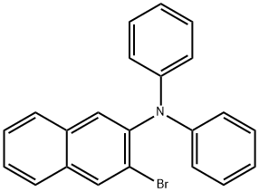 2-Naphthalenamine, 3-bromo-N,N-diphenyl- Structure