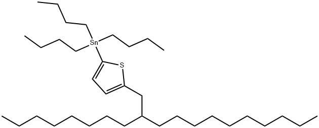 Stannane, tributyl[5-(2-octyldodecyl)-2-thienyl]- Structure
