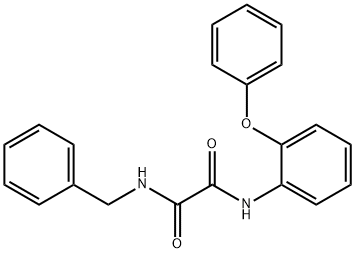 N1-(2-phenoxyphenyl)-N2-(phenylmethyl)- Ethanediamide Structure