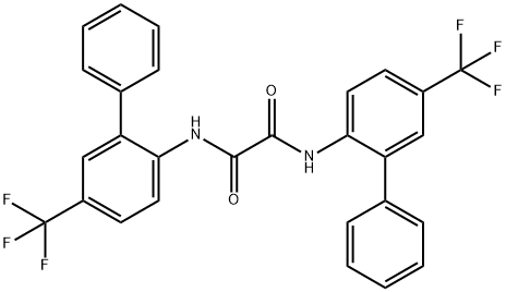 N1,?N2-?bis[5-?(trifluoromethyl)?[1,?1'-?biphenyl]?-?2-?yl]?- Ethanediamide Structure