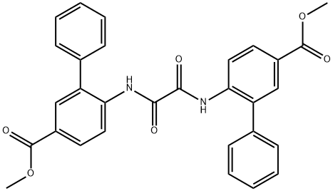 [1,1'-Biphenyl]-3-carboxylic acid, 6-[[2-[[5-(methoxycarbonyl)[1,1'-biphenyl]-2-yl]amino]-2-oxoacetyl]amino]-, methyl ester Structure