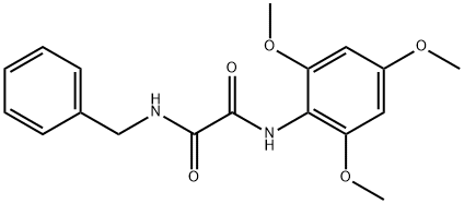 N1-?(phenylmethyl)?-?N2-?(2,?4,?6-?trimethoxyphenyl)?- Ethanediamide Structure