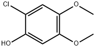 Phenol, 2-chloro-4,5-dimethoxy- Structure