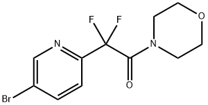 Ethanone, 2-?(5-?bromo-?2-?pyridinyl)?-?2,?2-?difluoro-?1-?(4-?morpholinyl)?- 구조식 이미지