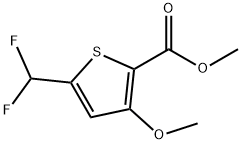 methyl 5-(difluoromethyl)-3-methoxythiophene-2-carboxylate Structure