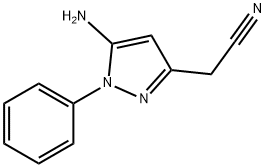 1H-Pyrazole-3-acetonitrile, 5-amino-1-phenyl- Structure