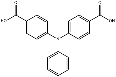 Benzoic acid, 4,4'-(phenylimino)bis- 구조식 이미지