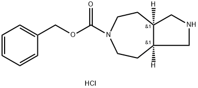 Cis-Benzyl Octahydropyrrolo[3,4-D]Azepine-6(2H)-Carboxylate hydrochloride 구조식 이미지