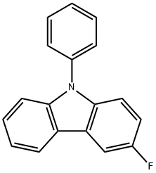 9H-Carbazole, 3-fluoro-9-phenyl- 구조식 이미지