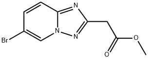 [1,2,4]Triazolo[1,5-a]pyridine-2-acetic acid, 6-bromo-, methyl ester Structure