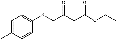 Butanoic acid, 4-[(4-methylphenyl)thio]-3-oxo-, ethyl ester Structure