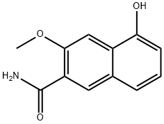 2-Naphthalenecarboxamide, 5-hydroxy-3-methoxy- 구조식 이미지